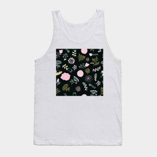 Elegance Seamless pattern with flowers Tank Top